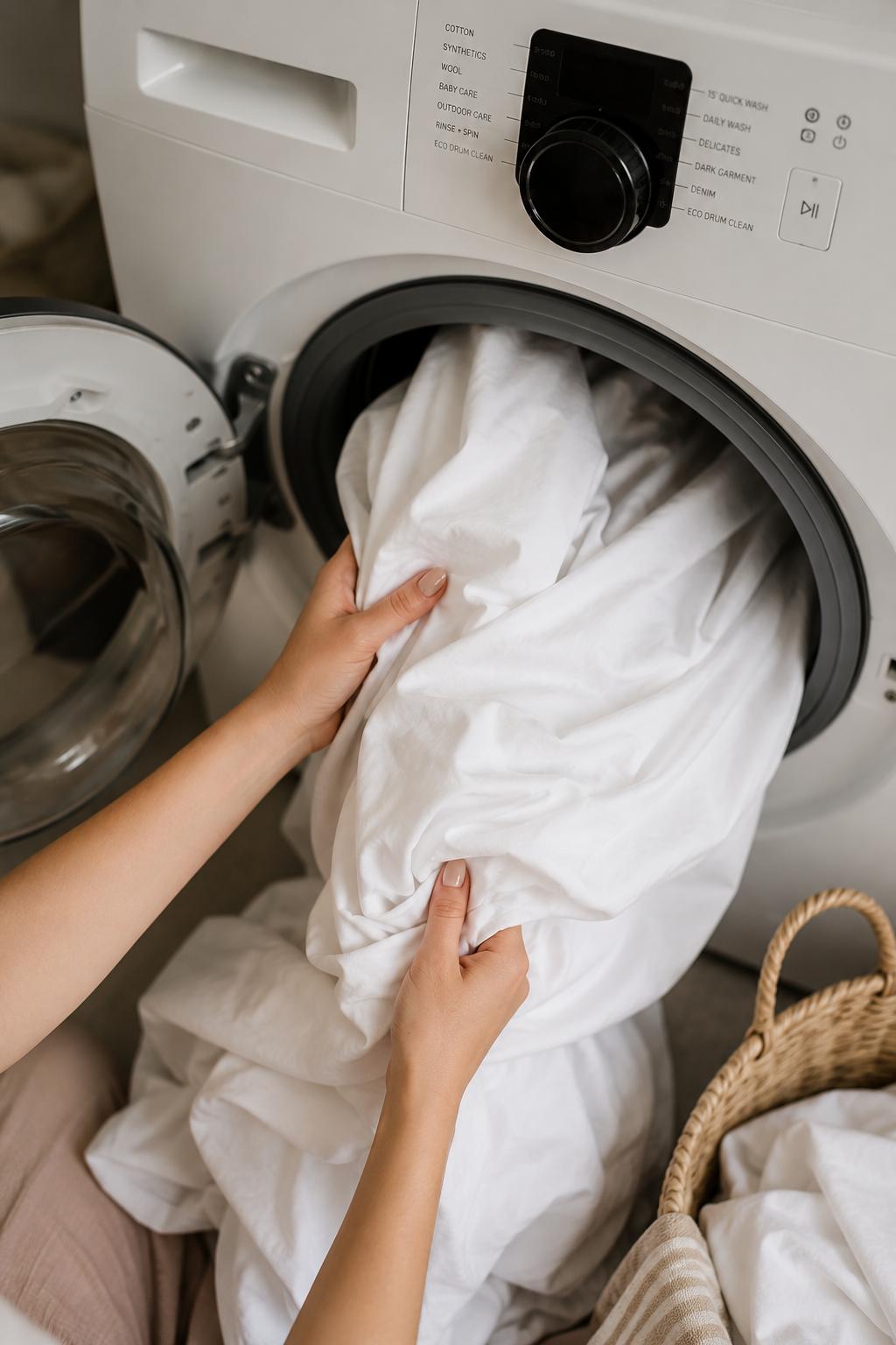 Off-site dry cleaning for curtains